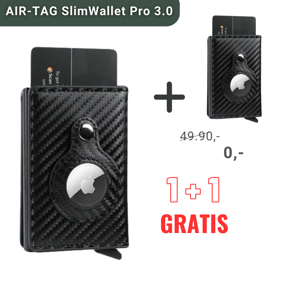 Herren Geldbörse (1+1 GRATIS) | AIR-TAG Slim Wallet Pro 3.0 – Makasio