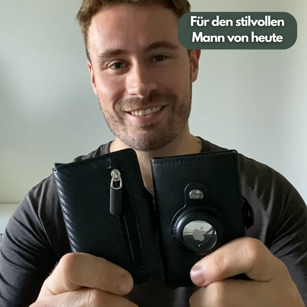AIR-TAG Slim Wallet Pro 3.0 | Herren Geldbörse (1+1 GRATIS) – Makasio